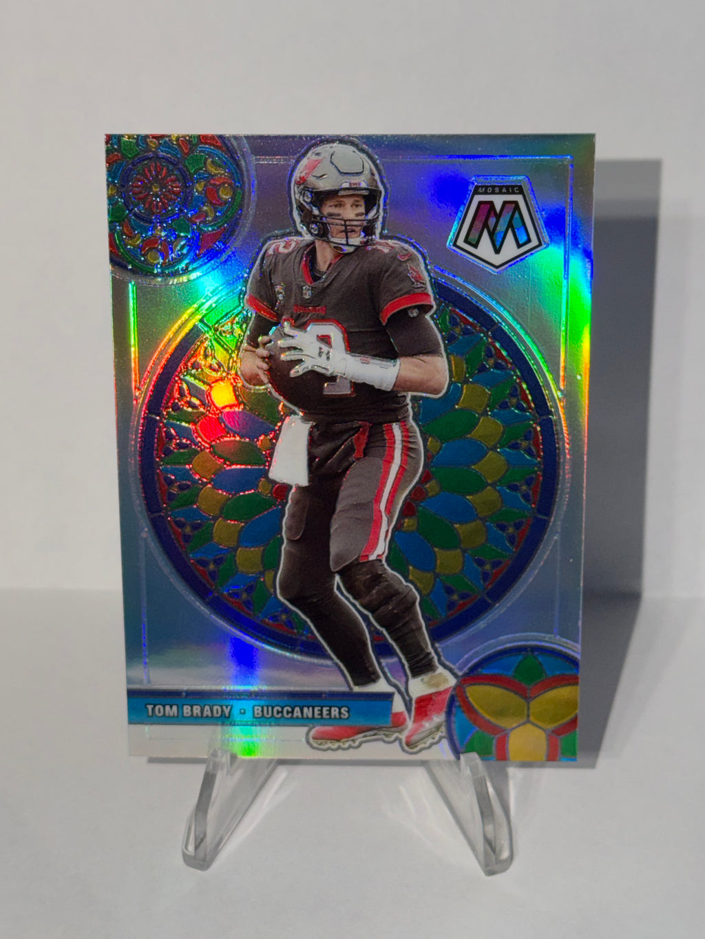2021 Panini Mosaic Stained Glass Mosaic #GM3 Tom Brady SSP Case Hit Buccaneers