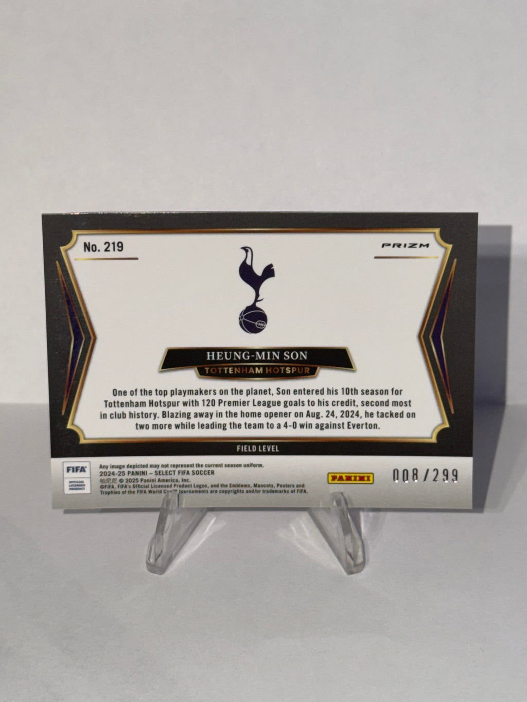 2024-25 Panini Select FIFA Heung-Min Son Pink Mojo /299 #219