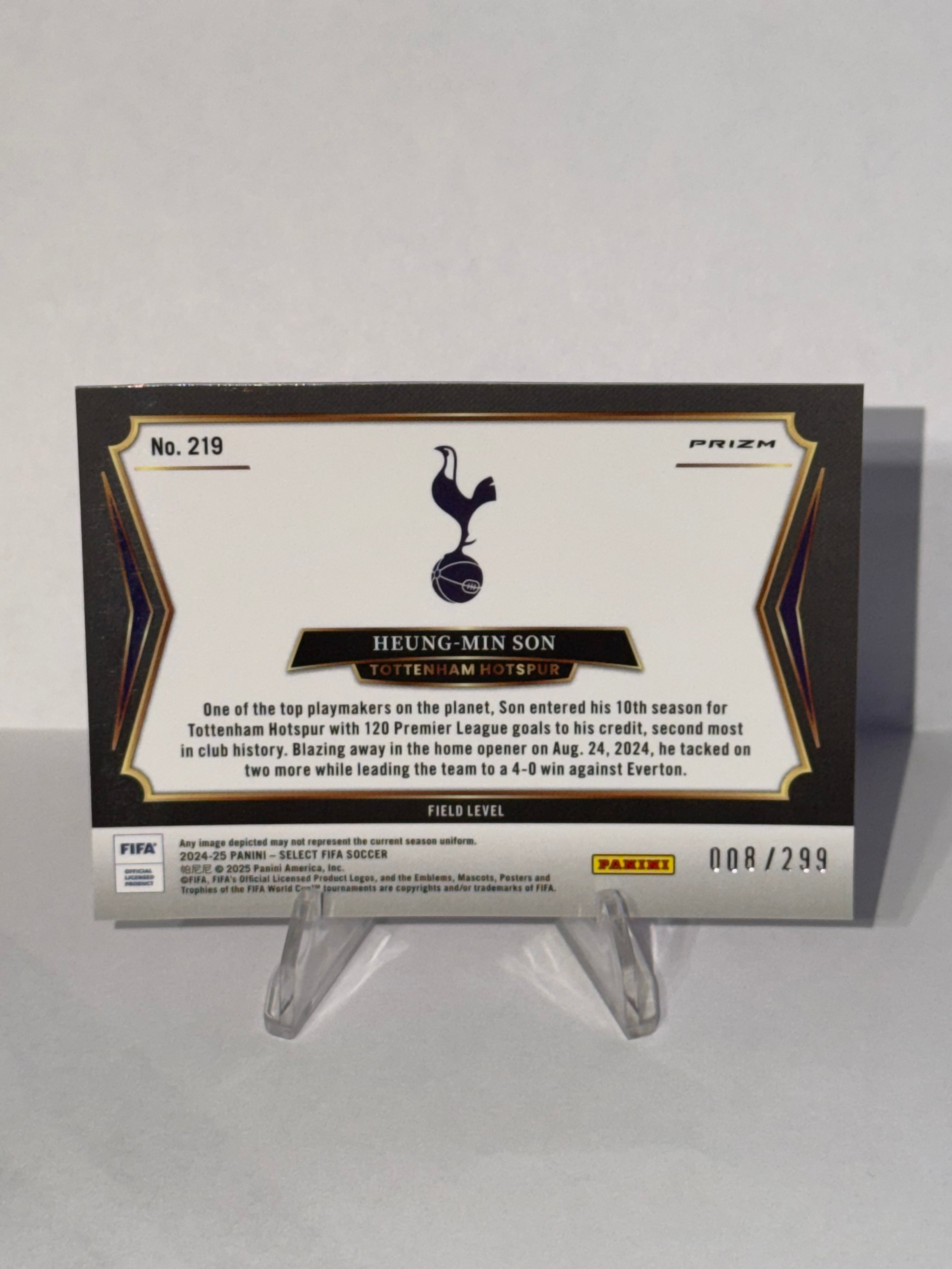 2024-25 Panini Select FIFA Heung-Min Son Pink Mojo /299 #219